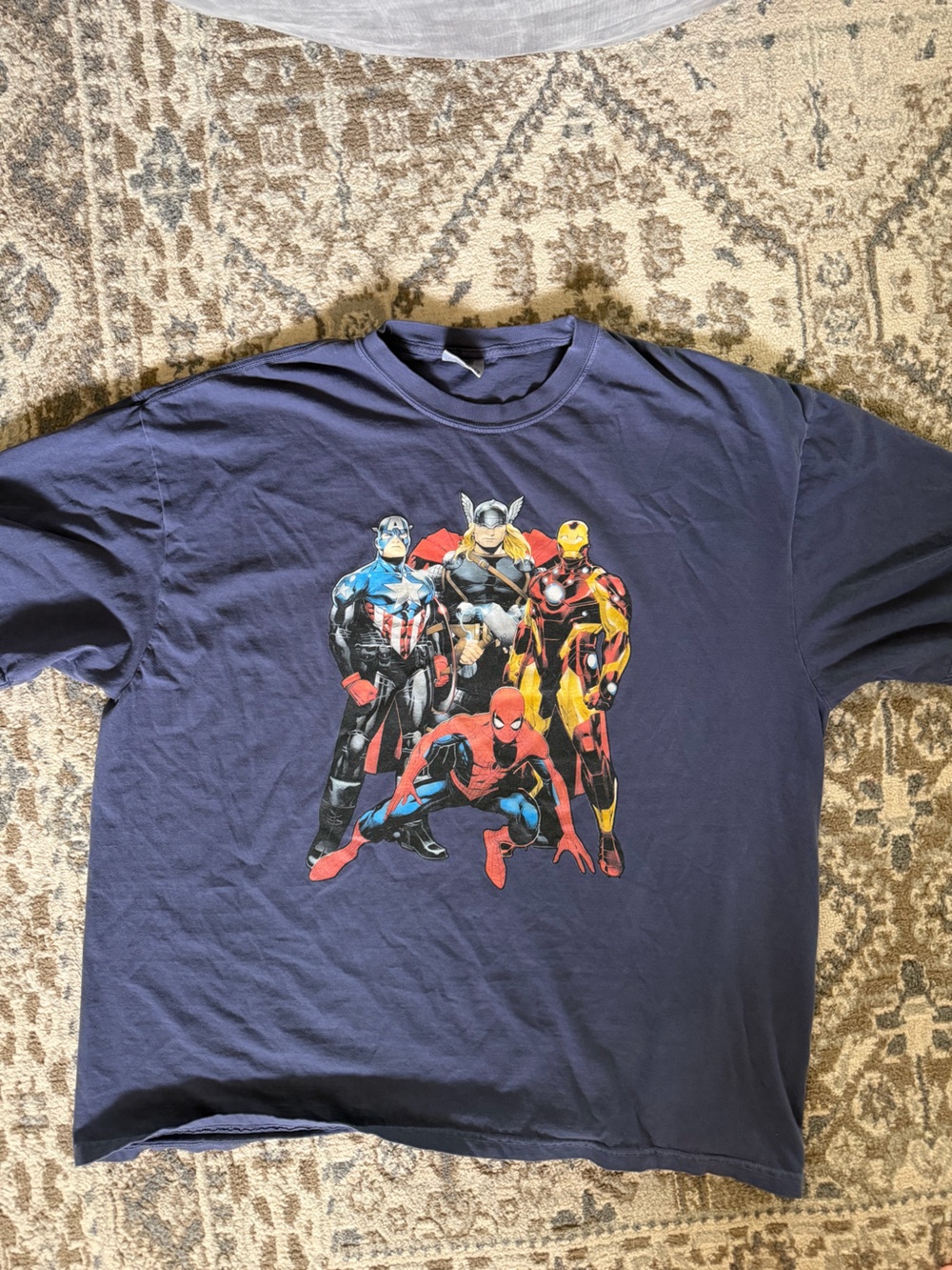 Navy Marvel Heroes Graphic Tee